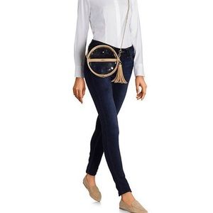 Gianni Bini Clear Circle Stadium Crossbody Bag in Tan/Camel